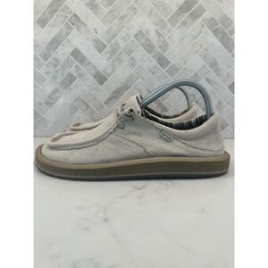Sanuk Single Fin ST Loafers Men's Size 9 Greige Casual Comfort Slip On 1152887R‎